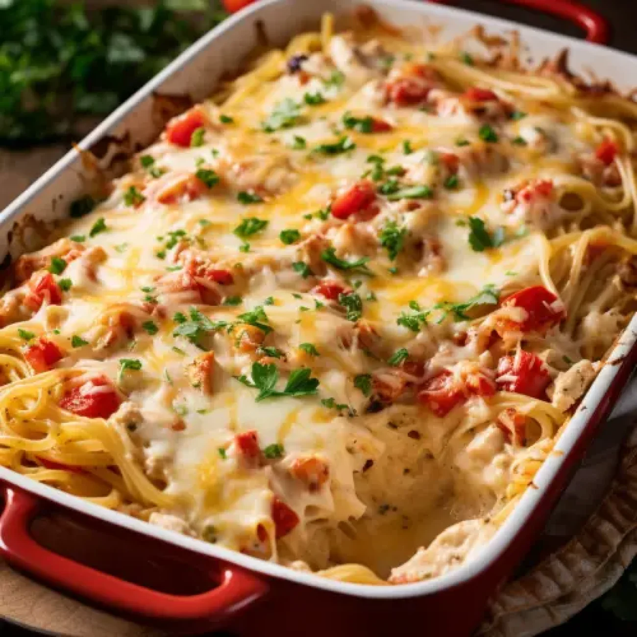 Zesty Chicken Spaghetti Bake: A Flavorful Casserole Delight