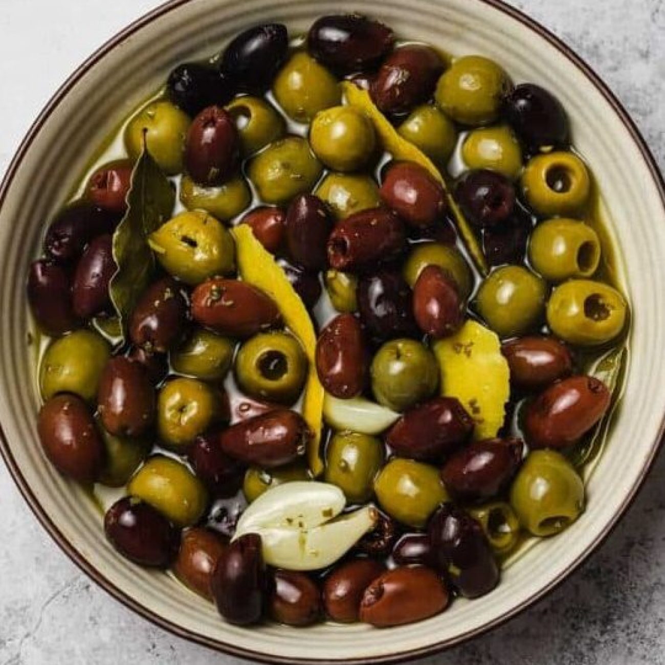 Zesty Marinated Olives with Tangy Pickled Vegetables