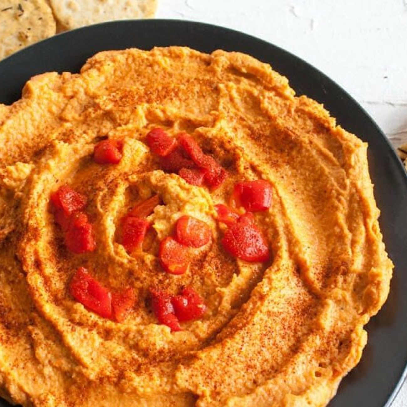 Zesty Roasted Red Pepper Hummus Recipe